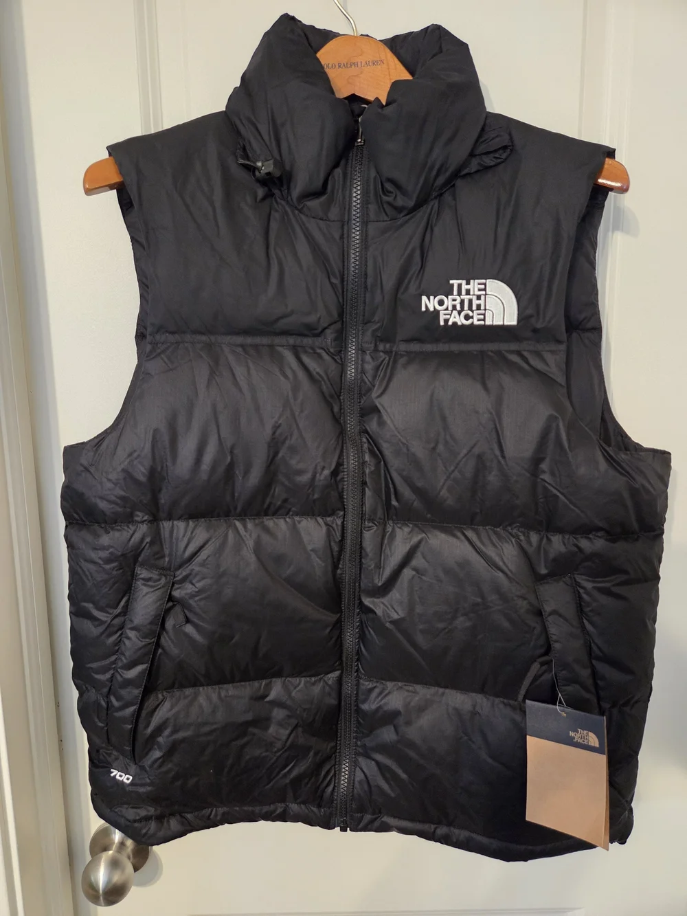 The North Face Black Nuptse Puffer Down Vest Size Small Retail $230